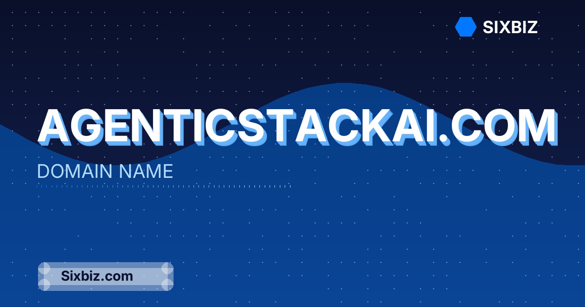 agenticstackai.com - Premium Domain Name For Sale