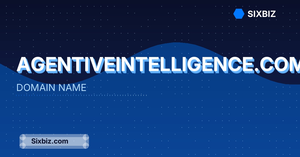 agentiveintelligence.com - Premium Domain Name For Sale