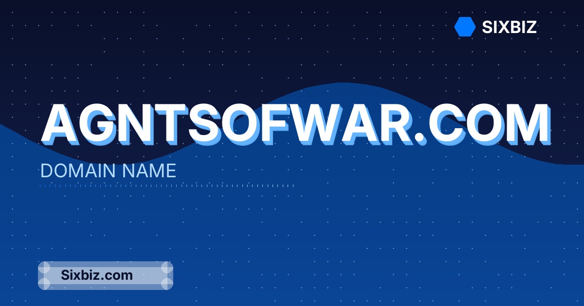 agntsofwar.com - Premium Domain Name For Sale