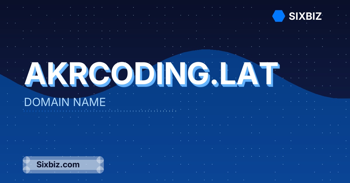 akrcoding.lat - Premium Domain Name For Sale