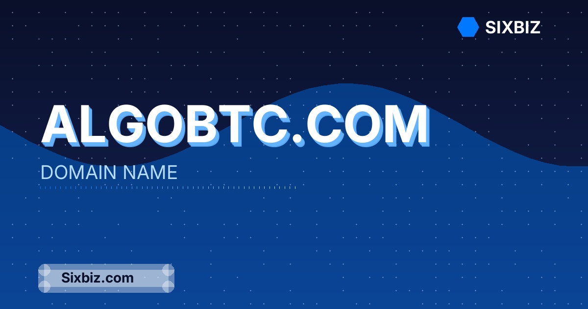 algobtc.com - Premium Domain Name For Sale
