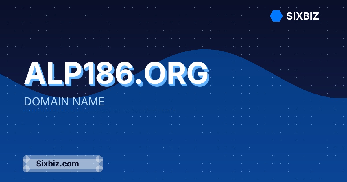 alp186.org - Premium Domain Name For Sale