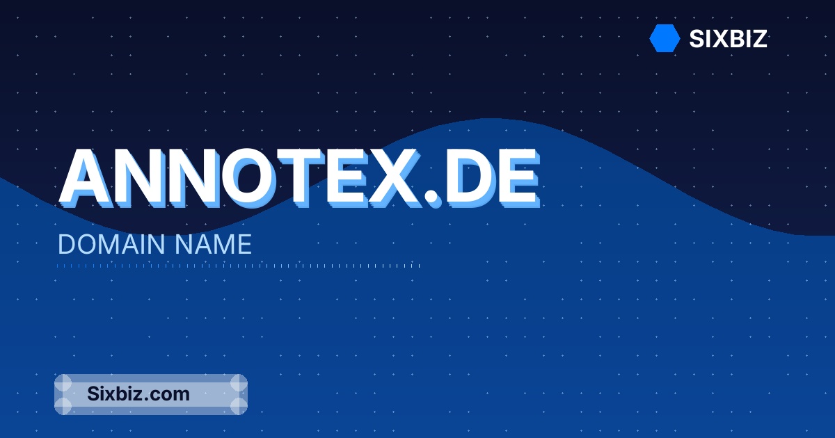 annotex.de - Premium Domain Name For Sale