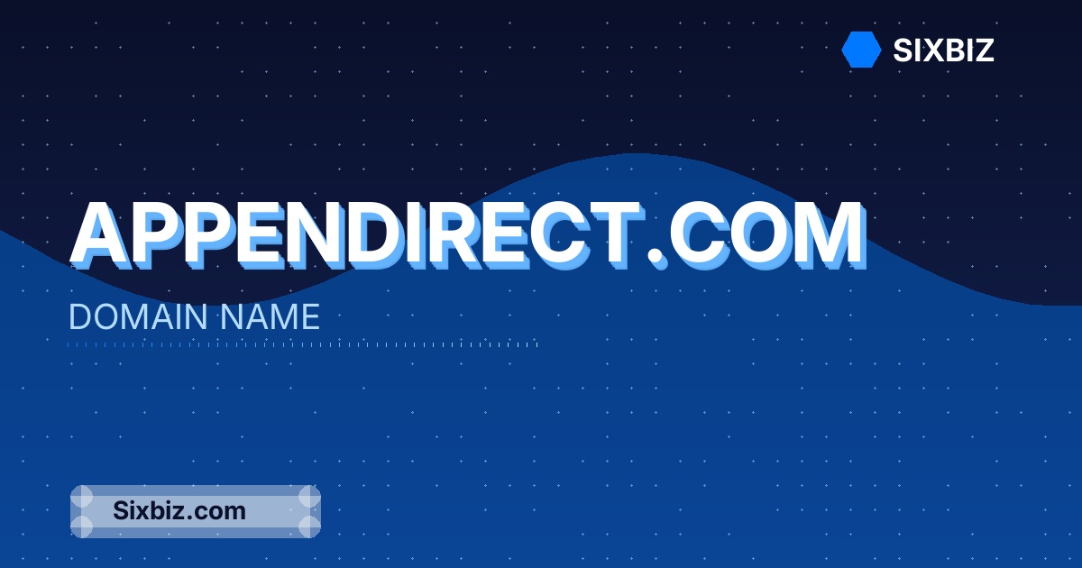appendirect.com - Premium Domain Name For Sale
