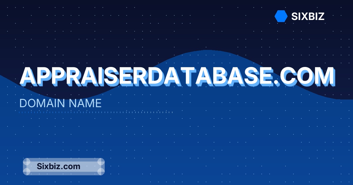appraiserdatabase.com - Premium Domain Name For Sale
