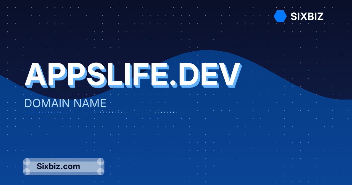 appslife.dev - Premium Domain Name For Sale