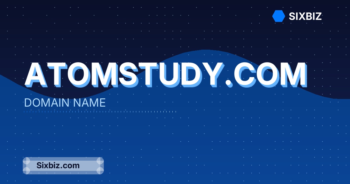 atomstudy.com - Premium Domain Name For Sale