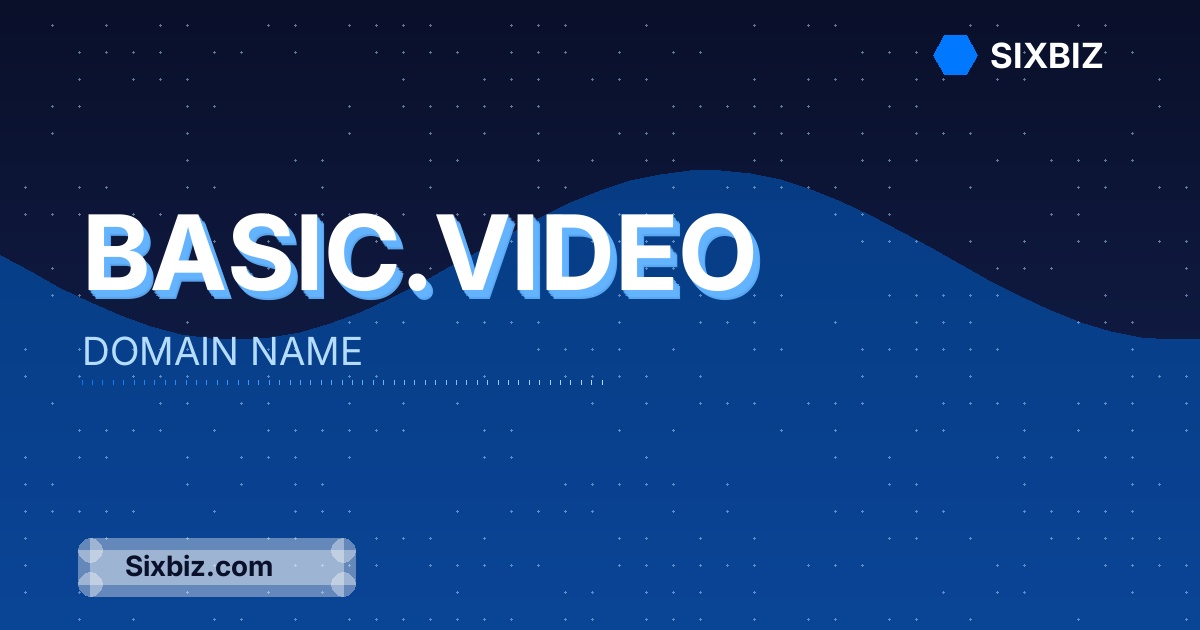 basic.video - Premium Domain Name For Sale