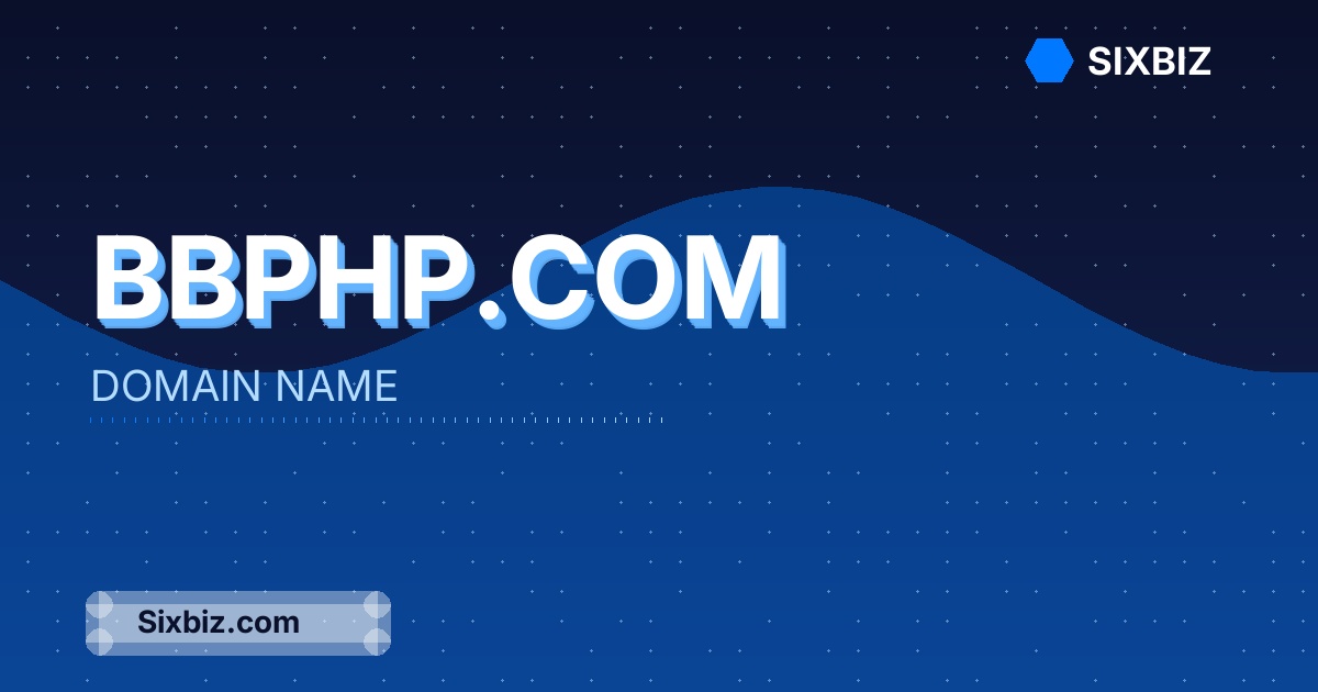 bbphp.com - Premium Domain Name For Sale