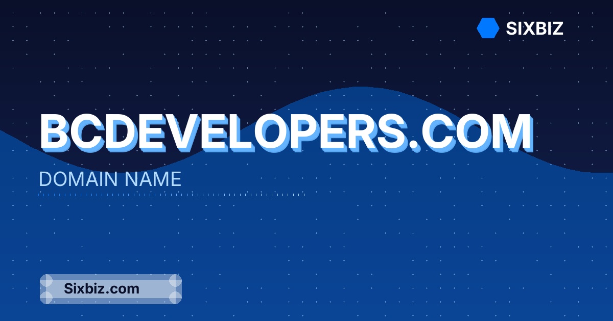 bcdevelopers.com - Premium Domain Name For Sale