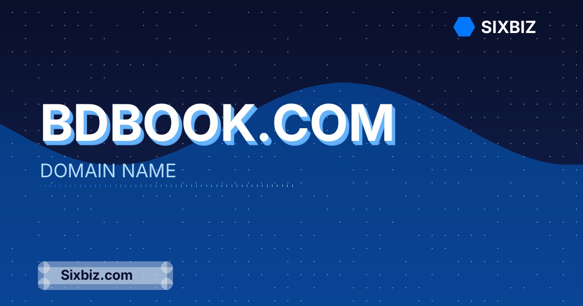 bdbook.com - Premium Domain Name For Sale