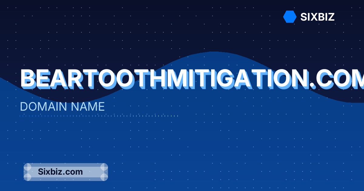 beartoothmitigation.com - Premium Domain Name For Sale