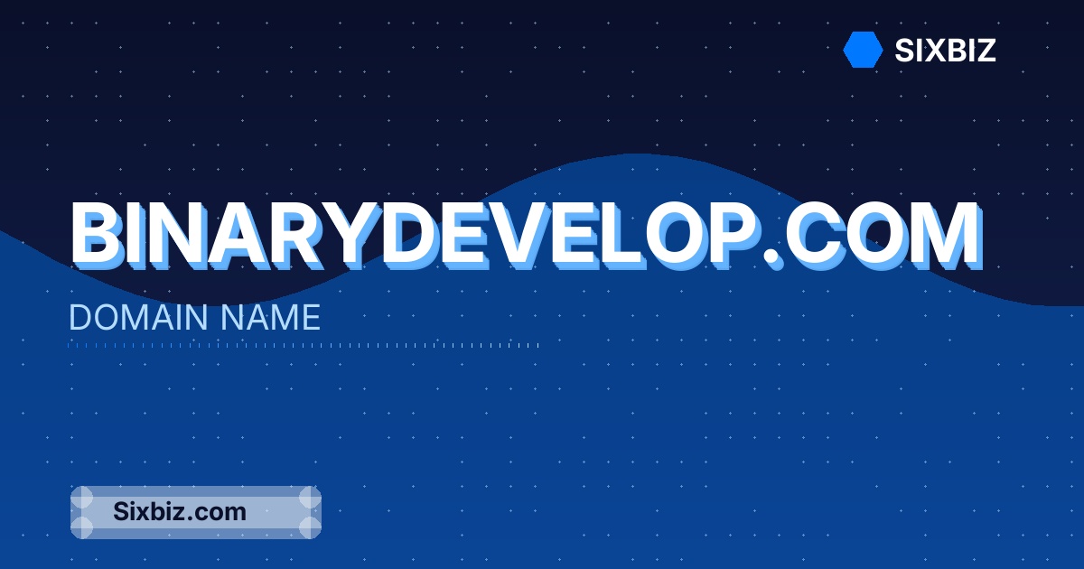 binarydevelop.com - Premium Domain Name For Sale