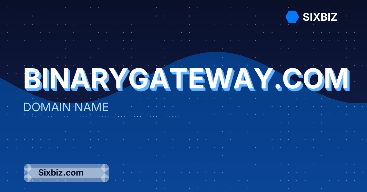 binarygateway.com - Premium Domain Name For Sale