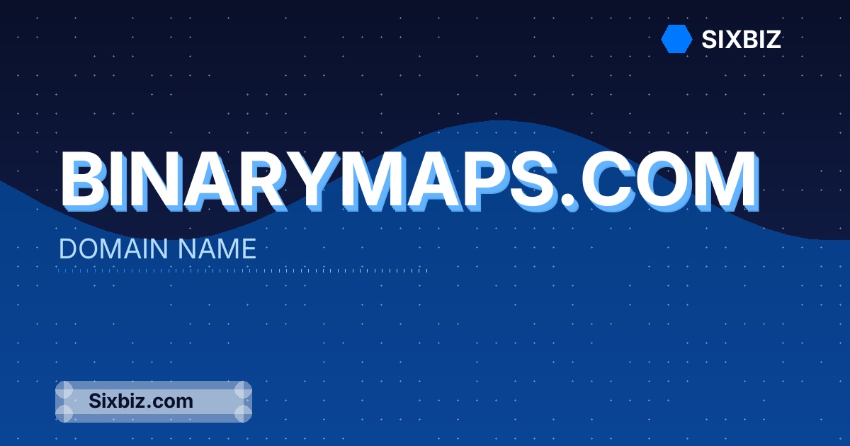 binarymaps.com - Premium Domain Name For Sale
