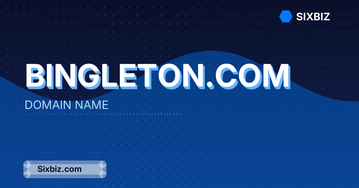 bingleton.com - Premium Domain Name For Sale