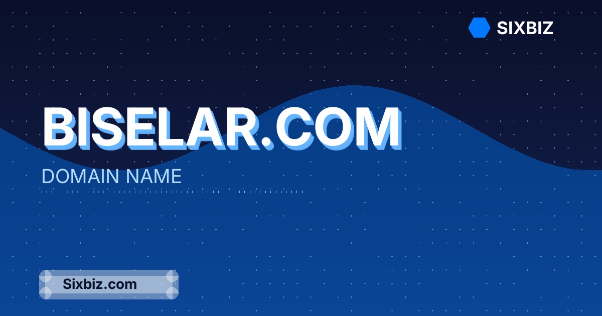 biselar.com - Premium Domain Name For Sale