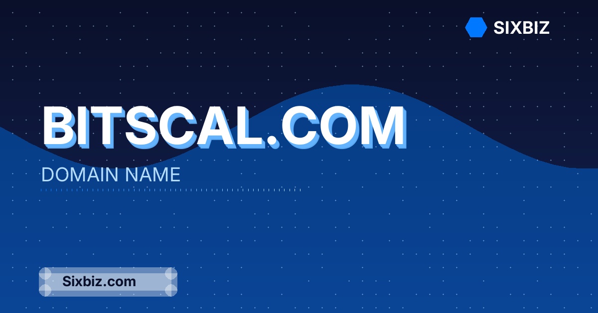 bitscal.com - Premium Domain Name For Sale