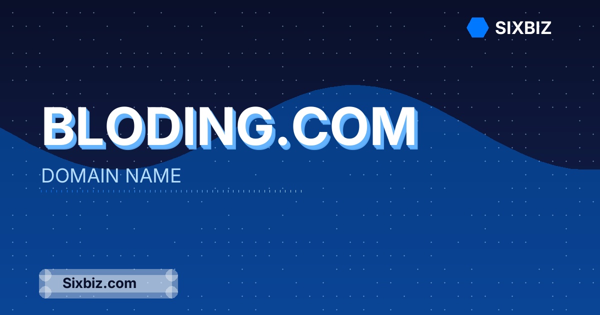 bloding.com - Premium Domain Name For Sale
