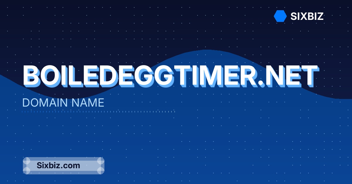 boiledeggtimer.net - Premium Domain Name For Sale