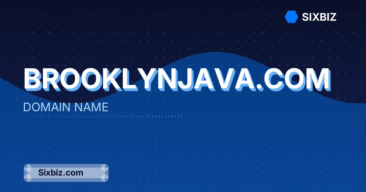 brooklynjava.com - Premium Domain Name For Sale