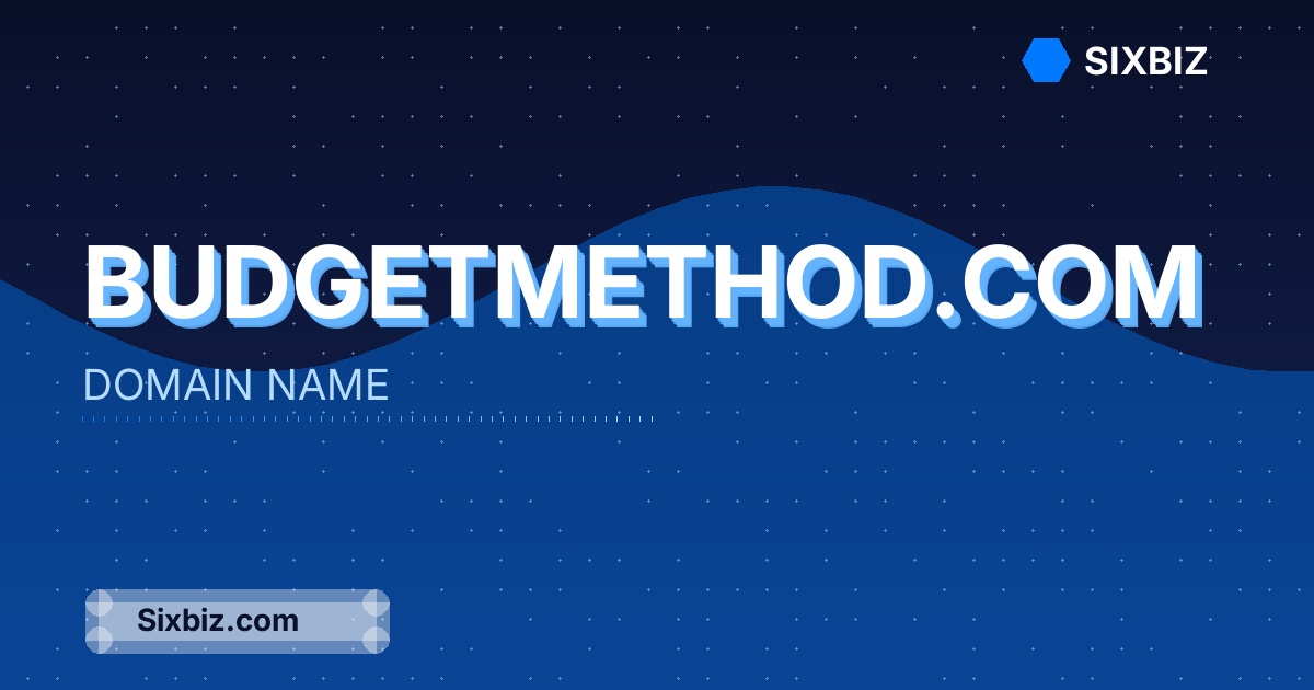 budgetmethod.com - Premium Domain Name For Sale