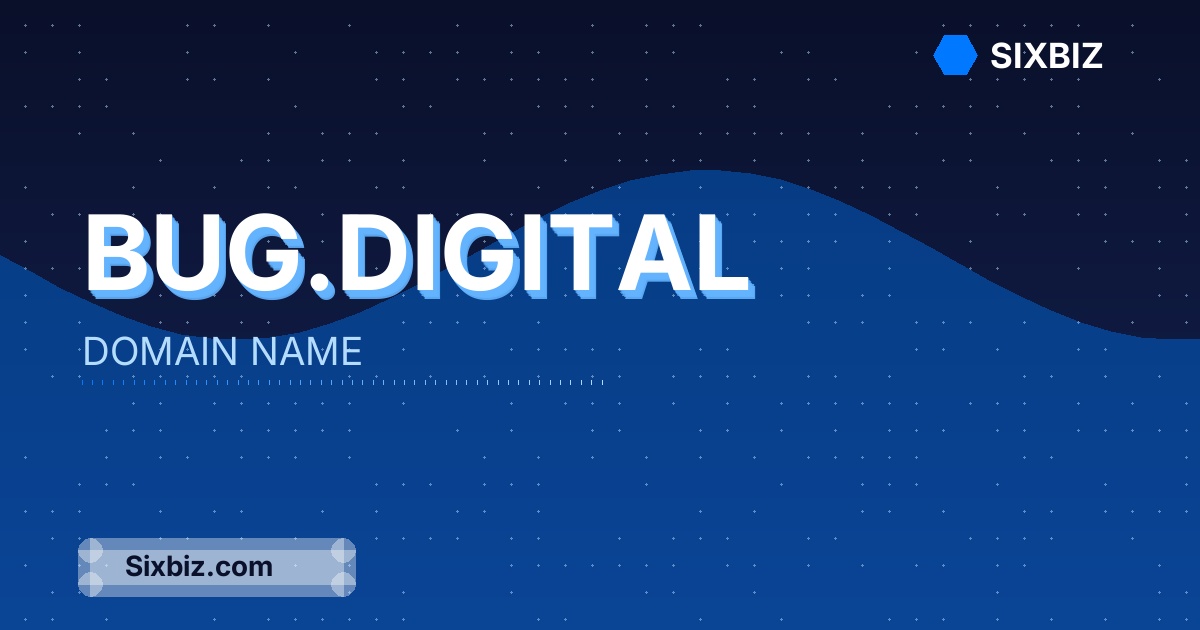 bug.digital - Premium Domain Name For Sale