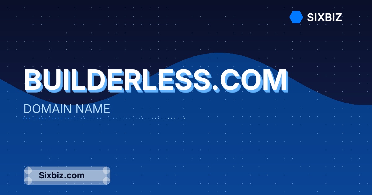 builderless.com - Premium Domain Name For Sale