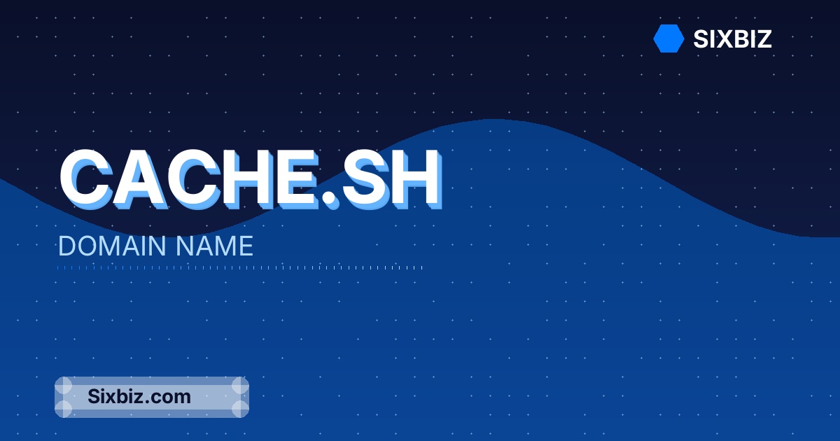 cache.sh - Premium Domain Name For Sale