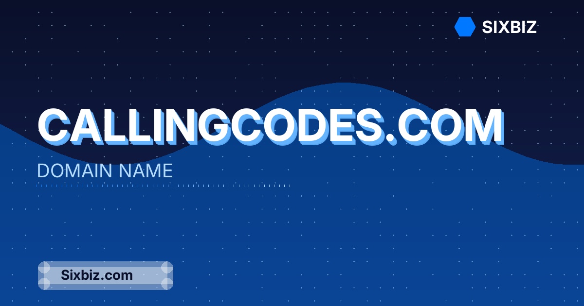 callingcodes.com - Premium Domain Name For Sale