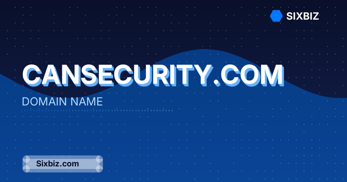 cansecurity.com - Premium Domain Name For Sale