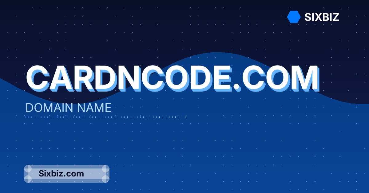 cardncode.com - Premium Domain Name For Sale