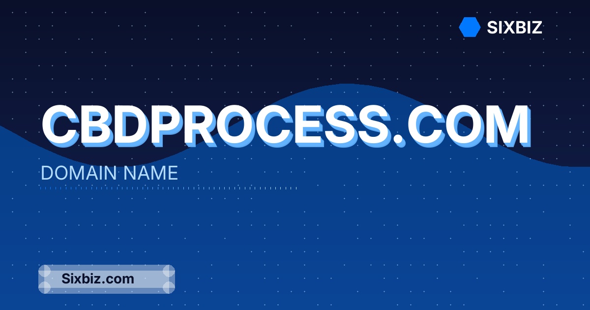 cbdprocess.com - Premium Domain Name For Sale