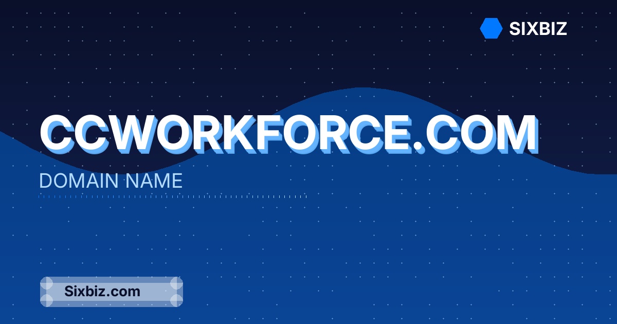 ccworkforce.com - Premium Domain Name For Sale