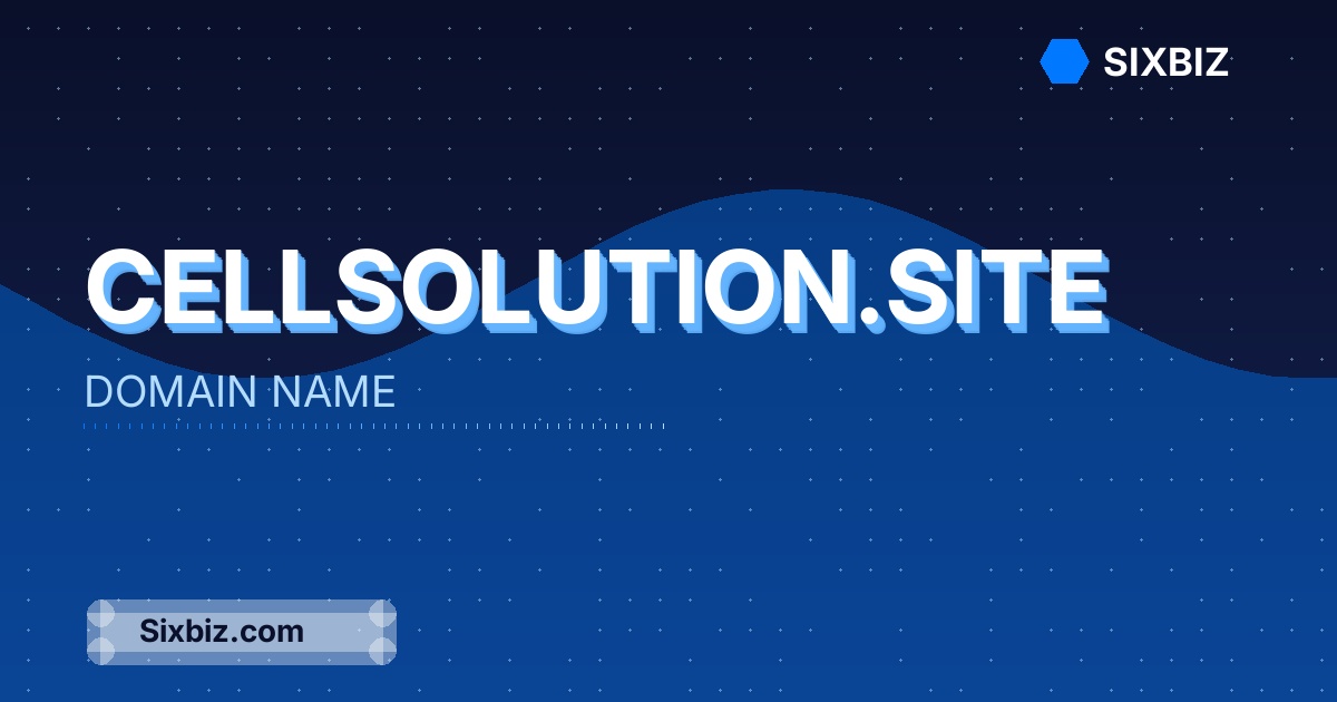 cellsolution.site - Premium Domain Name For Sale