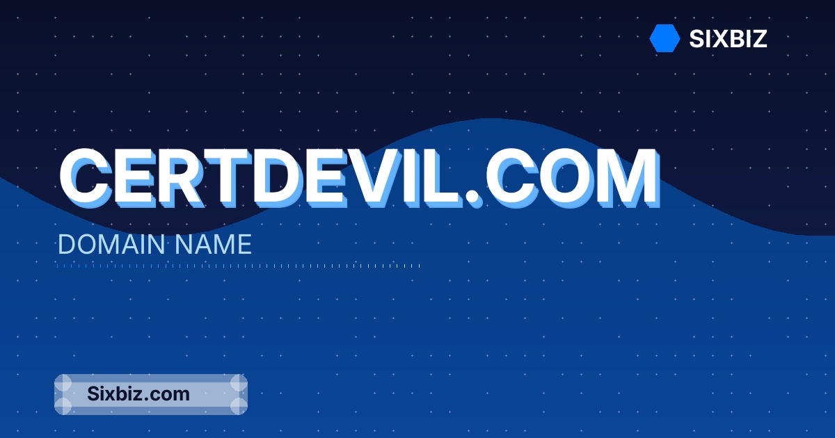 certdevil.com - Premium Domain Name For Sale