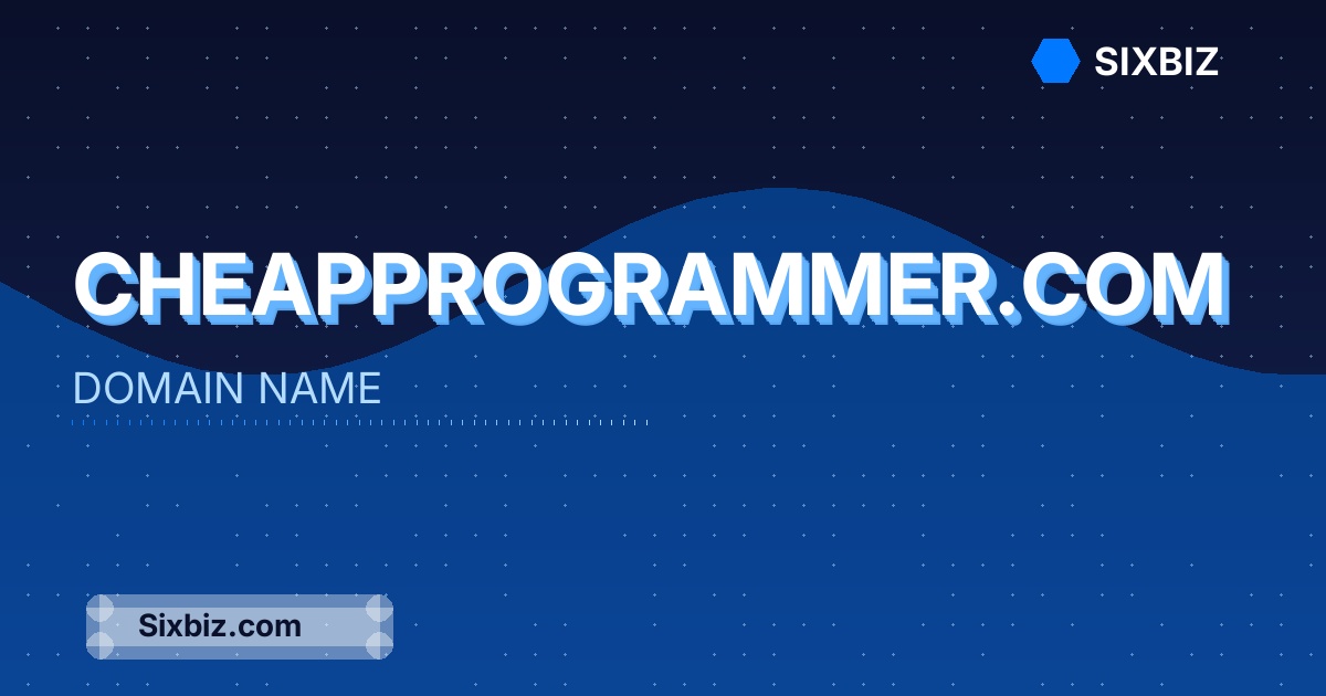 cheapprogrammer.com - Premium Domain Name For Sale