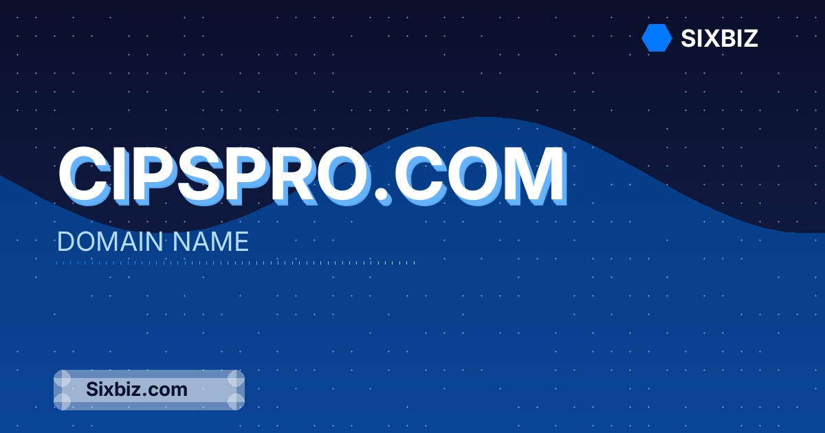 cipspro.com - Premium Domain Name For Sale