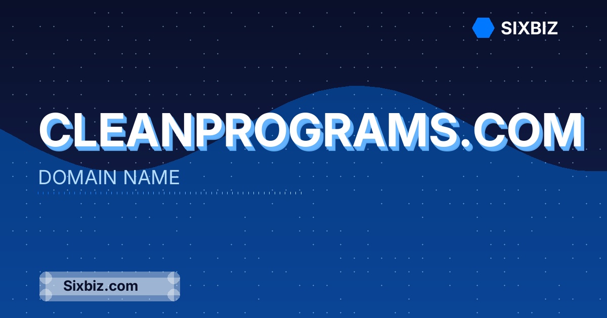 cleanprograms.com - Premium Domain Name For Sale