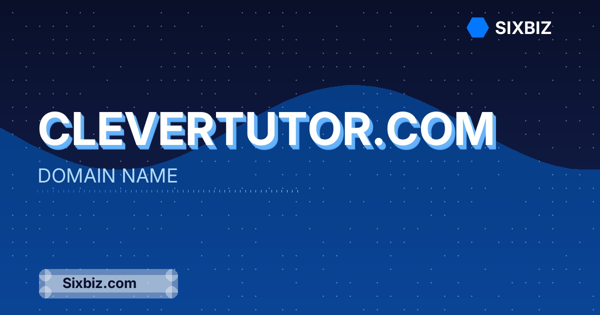 clevertutor.com - Premium Domain Name For Sale