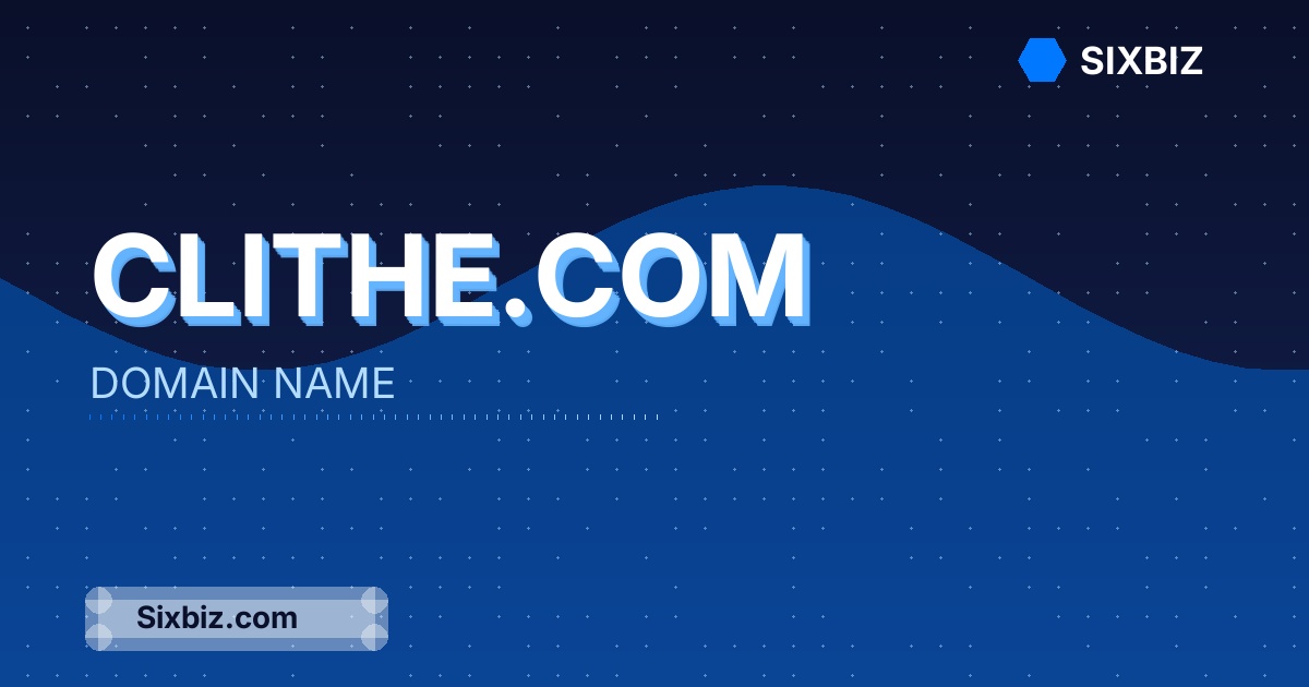 clithe.com - Premium Domain Name For Sale