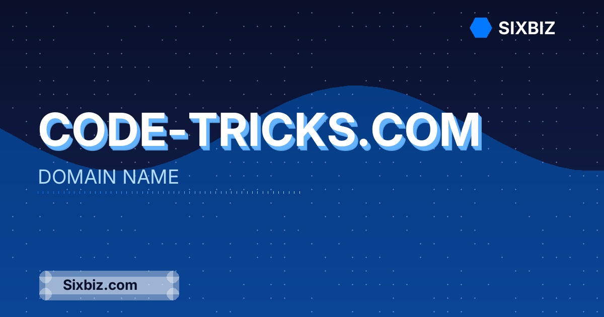 code-tricks.com - Premium Domain Name For Sale