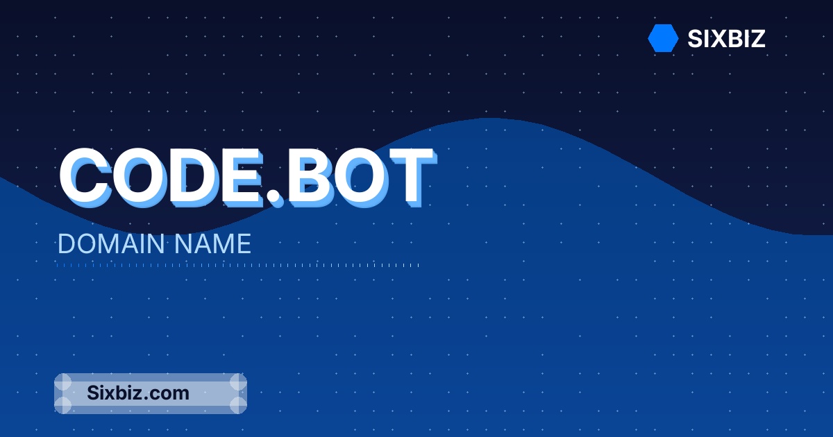 code.bot - Premium Domain Name For Sale