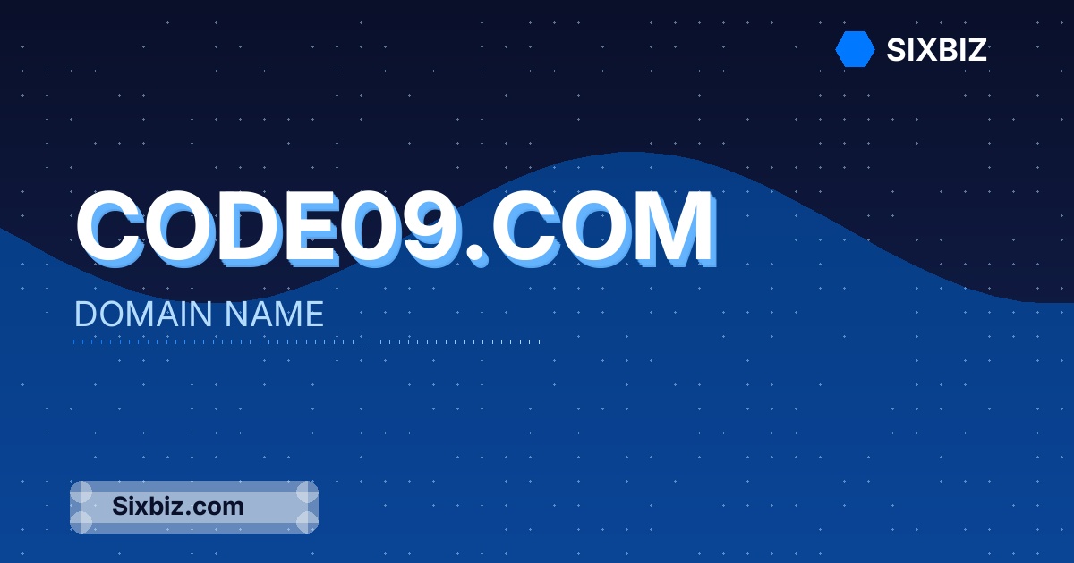 code09.com - Premium Domain Name For Sale