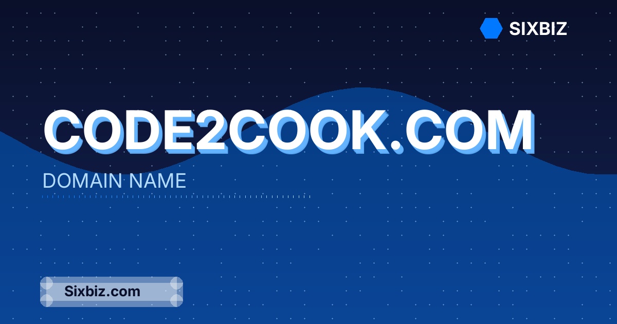 code2cook.com - Premium Domain Name For Sale
