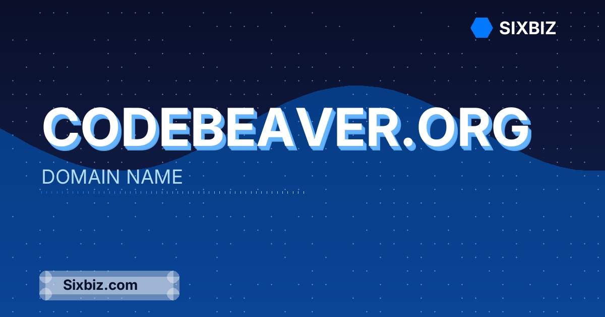 codebeaver.org - Premium Domain Name For Sale