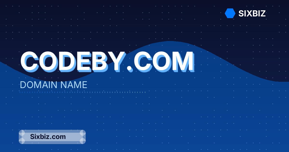 codeby.com - Premium Domain Name For Sale