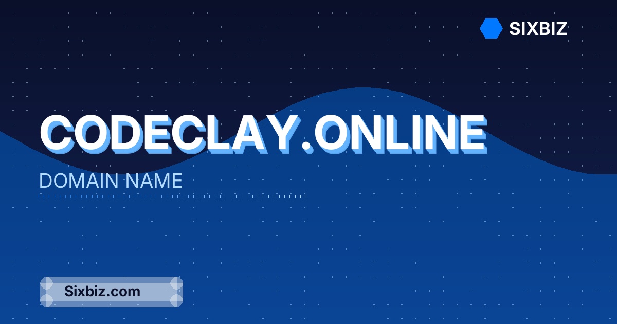 codeclay.online - Premium Domain Name For Sale