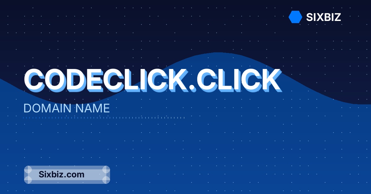codeclick.click - Premium Domain Name For Sale