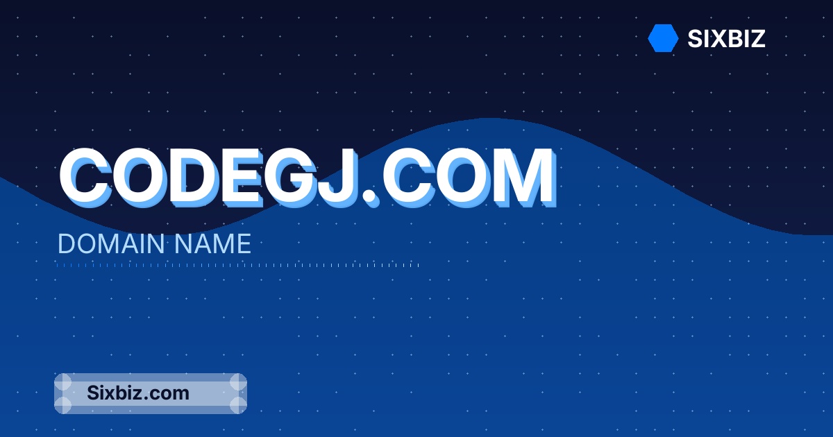 codegj.com - Premium Domain Name For Sale